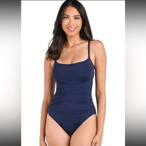 La Blanca Women's One Piece Swimsuit Island Goddess NWT 8